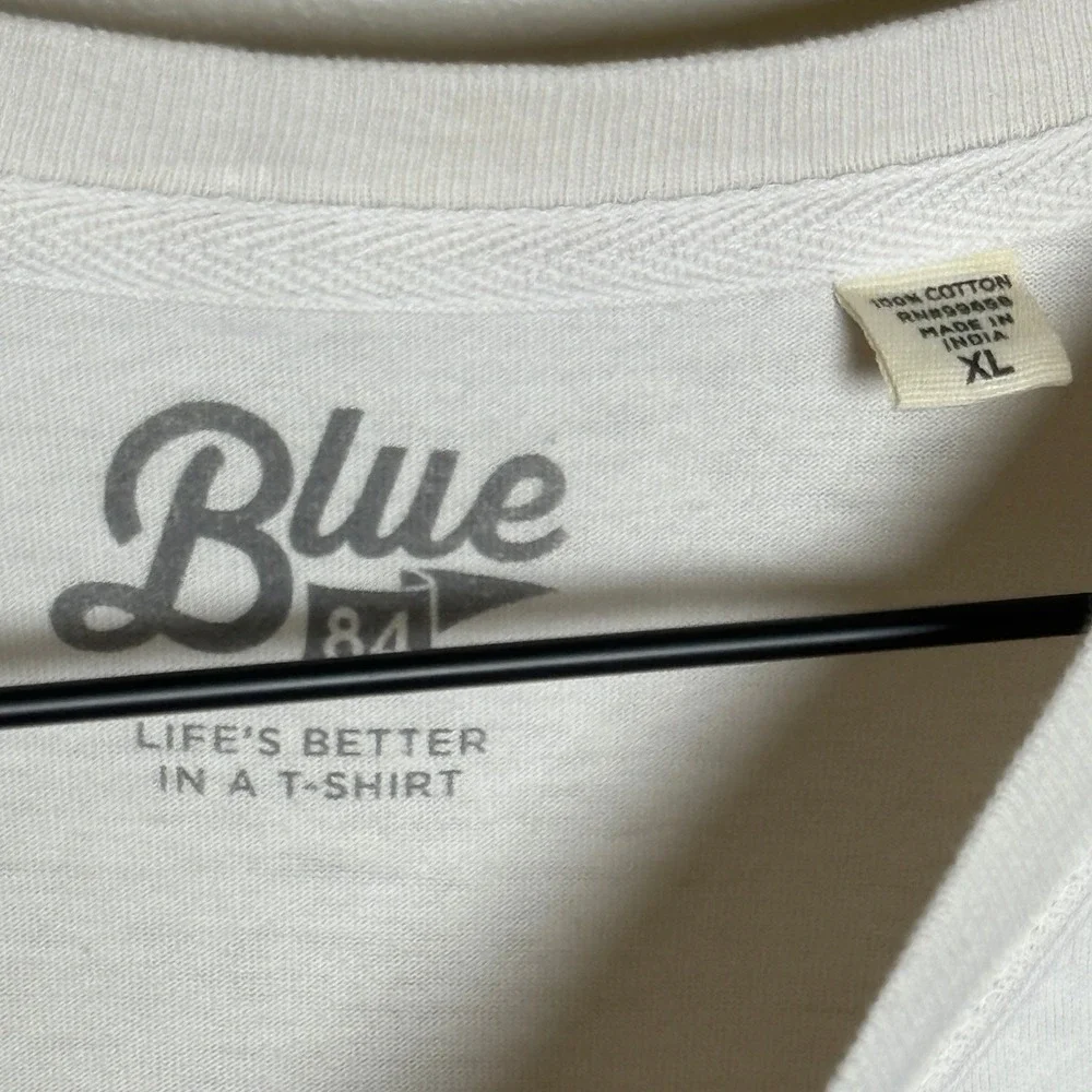Blue 84 Mens T-Shirt XL Beige Jackson Hole Wyoming Graphic Western‎ Cowboy